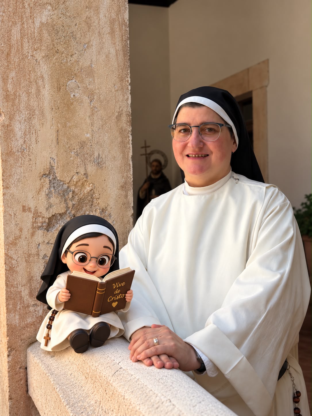 Sor Leticia acompañando la lectura de la Escuela Vive de Cristo